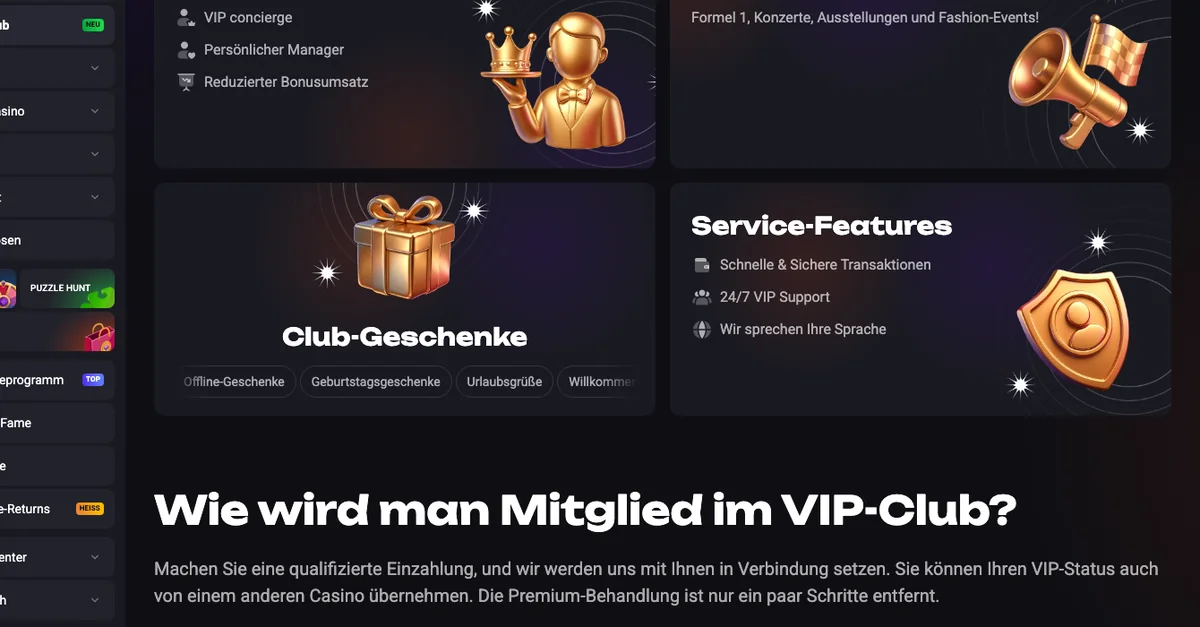 VIP-Club von N1Bet mit Support rund um die Uhr und persönlichem Manager für VIP-Mitglieder