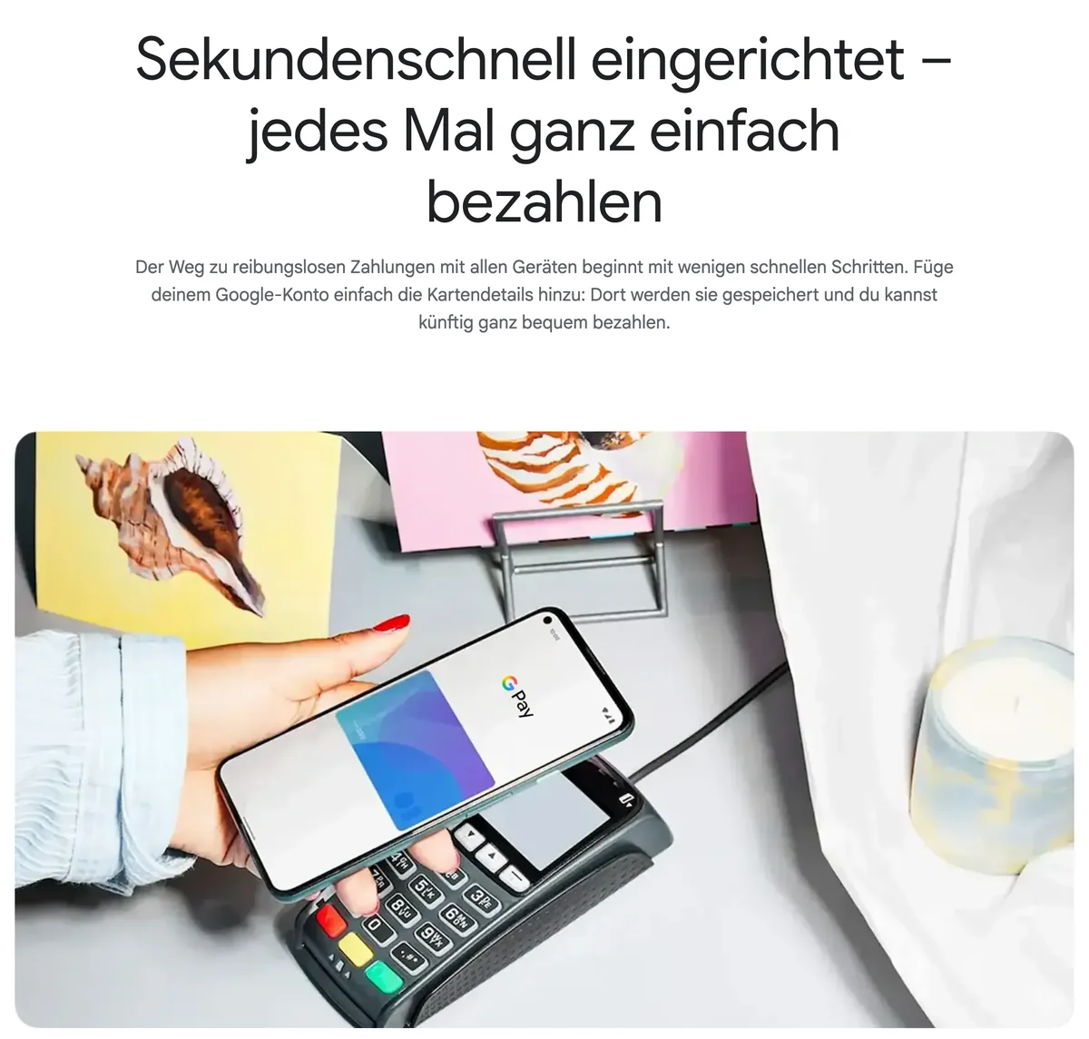 Google Pay Schweiz: Kartendetails im Google-Konto speichern und mit dem Smartphone kontaktlos bezahlen