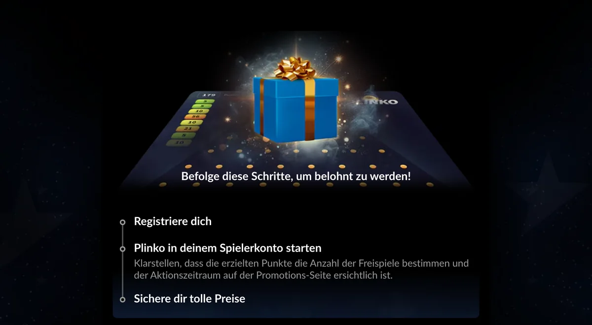 Aktionsseite von StarVegas: Freispiele über eine Runde im Kugelspiel in drei Schritten