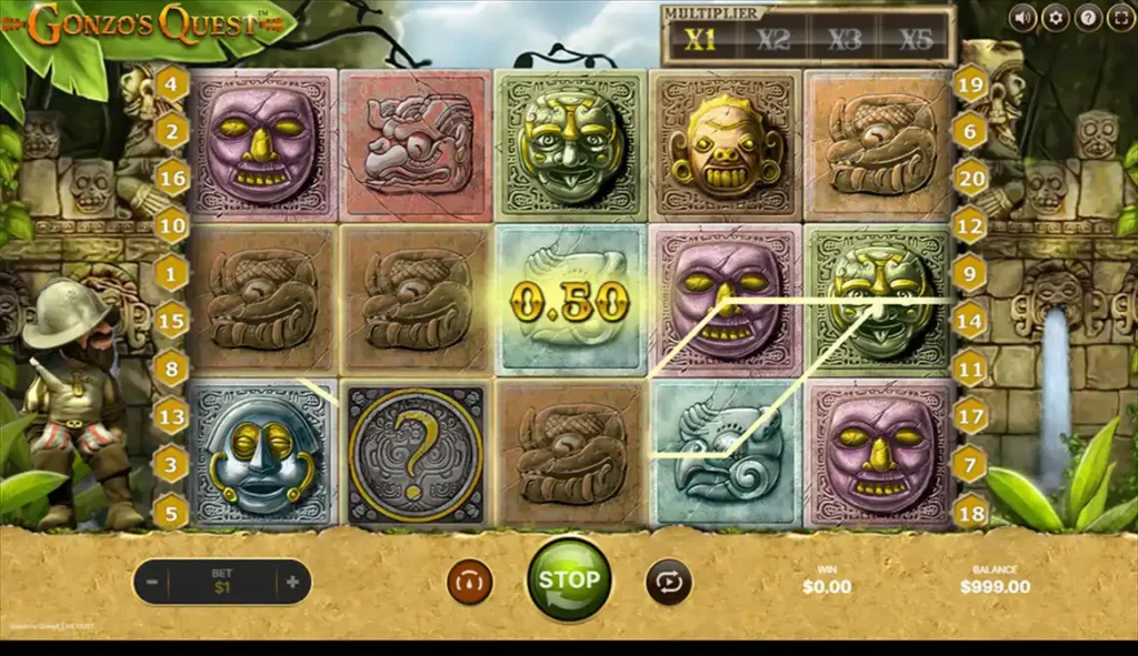 NetEnt Spiel Gonzo's Quest bei Casinobutler – Abenteuerslot entdecken