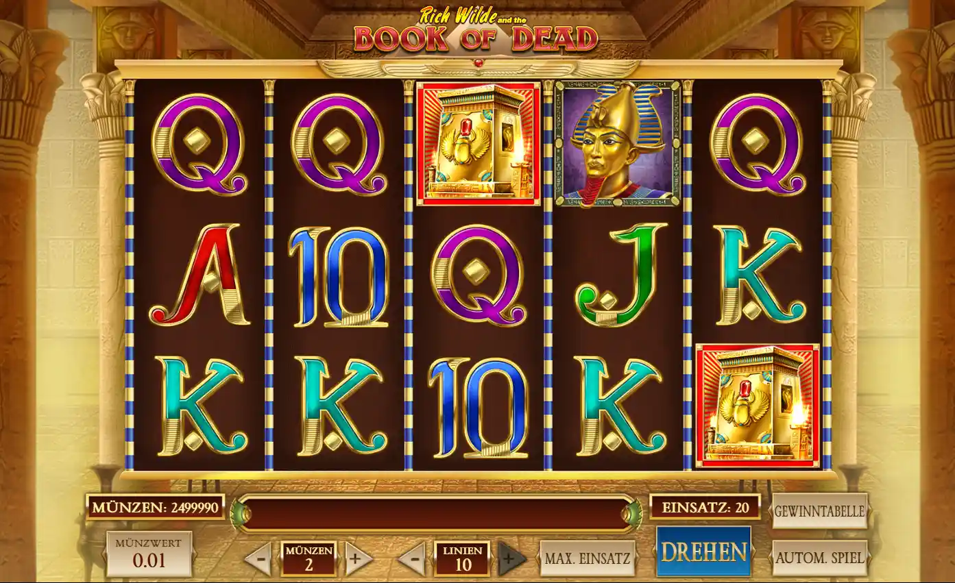 Book of Dead Slot im Echtgeld Online Casino