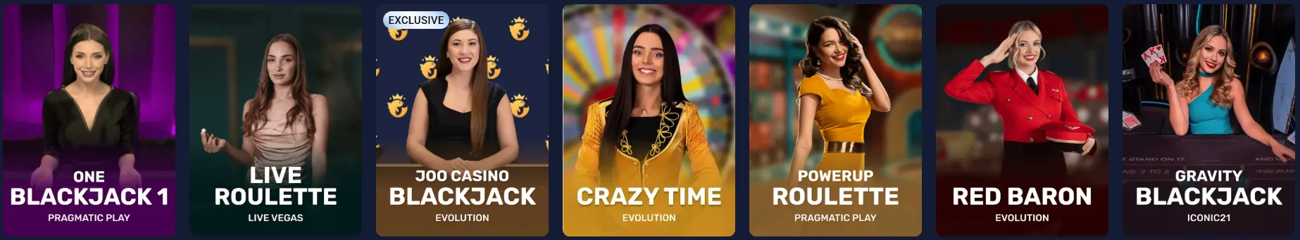 Joo Live Casino mit echten Dealern, Live-Roulette und Blackjack