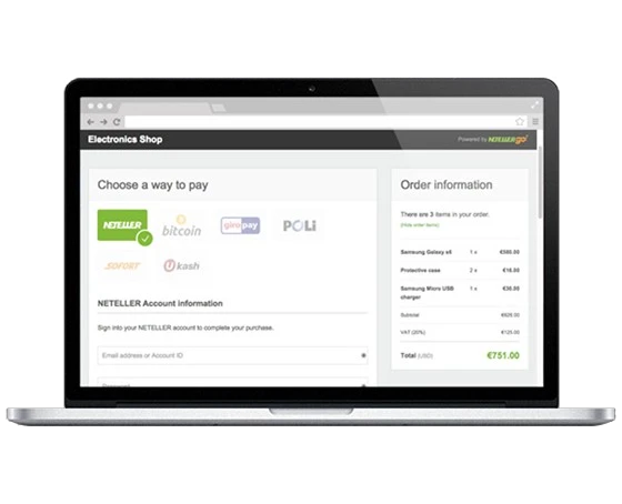 Neteller Konto-Verwaltung auf dem MacBook: Schnelle Online-Transaktionen