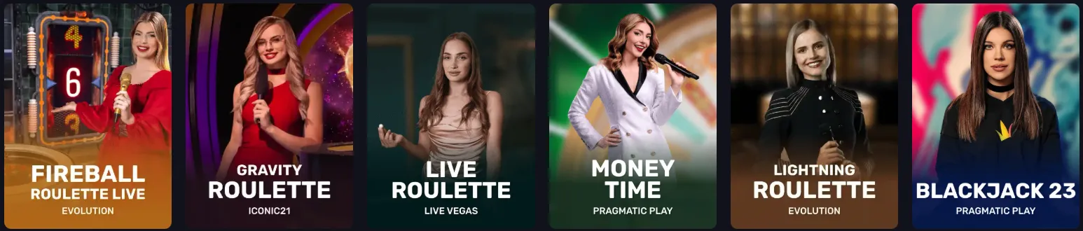 RollXO Live Casino mit professionellen Dealern, Roulette und Blackjack